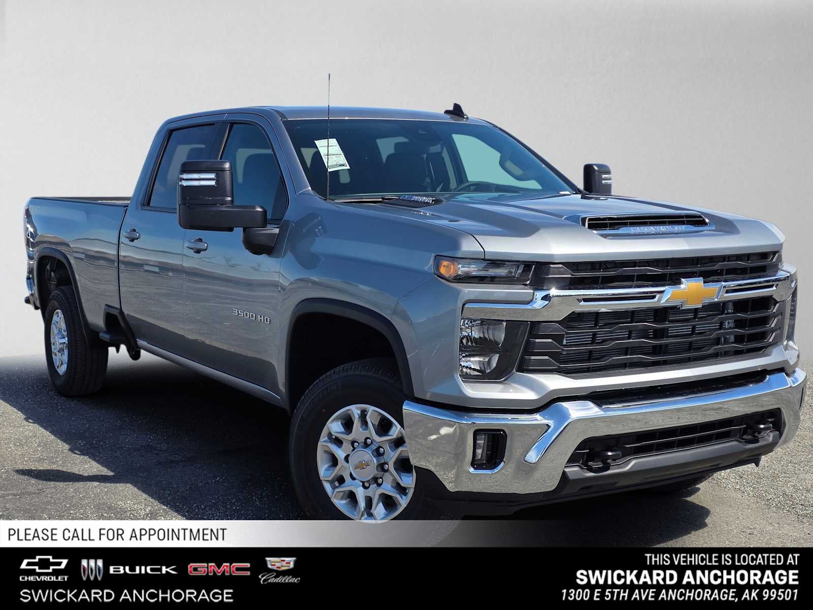 2026 Chevrolet Silverado 3500 HD LT in Sterling Gray Metallic — front three-quarter view